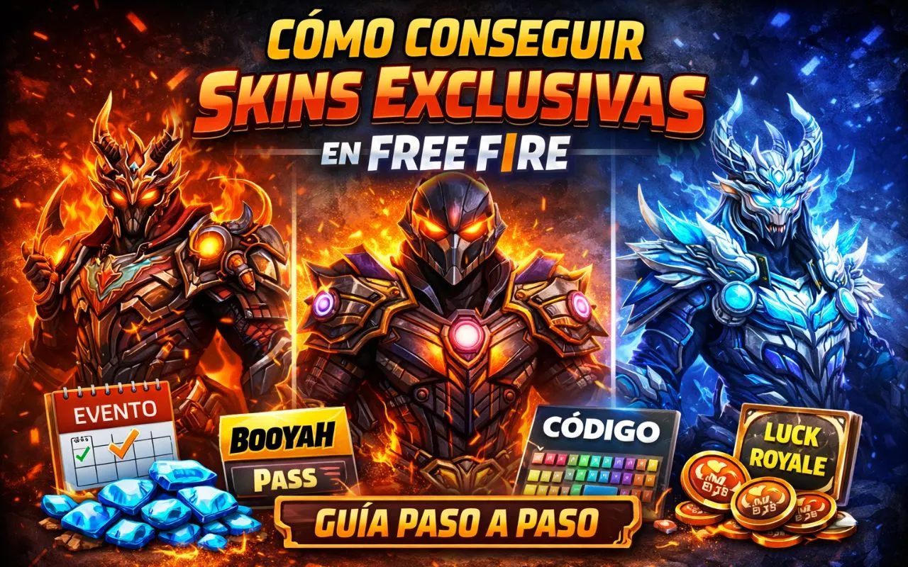 Cómo conseguir skins exclusivas en Free Fire